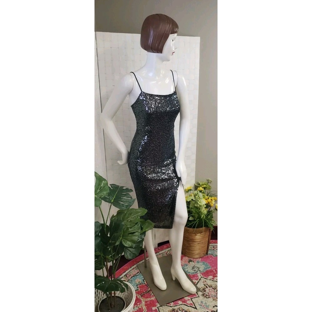 All in Favor‎ Twist Front Body-Con Minidress Small adjustable straps